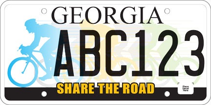 Share The Road License Plate 1
