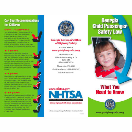 Child Passenger Safety Law (Georgia) Brochure